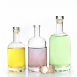 750ml glass bottle for vodka, tequila, gin, whiskey and other alcohol packaging