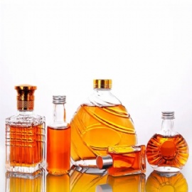 250ml glass bottle for vodka, tequila, gin, whiskey and other alcohol packaging