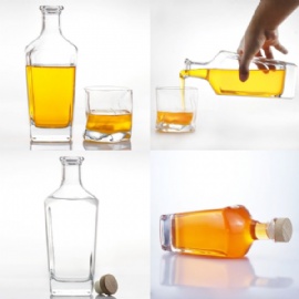 700ml glass bottle for vodka, tequila, gin, whiskey and other alcohol packaging