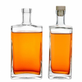 750ml glass bottle for vodka, tequila, gin, whiskey and other alcohol packaging