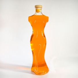 500ml glass bottle for vodka, tequila, gin, whiskey and other alcohol packaging
